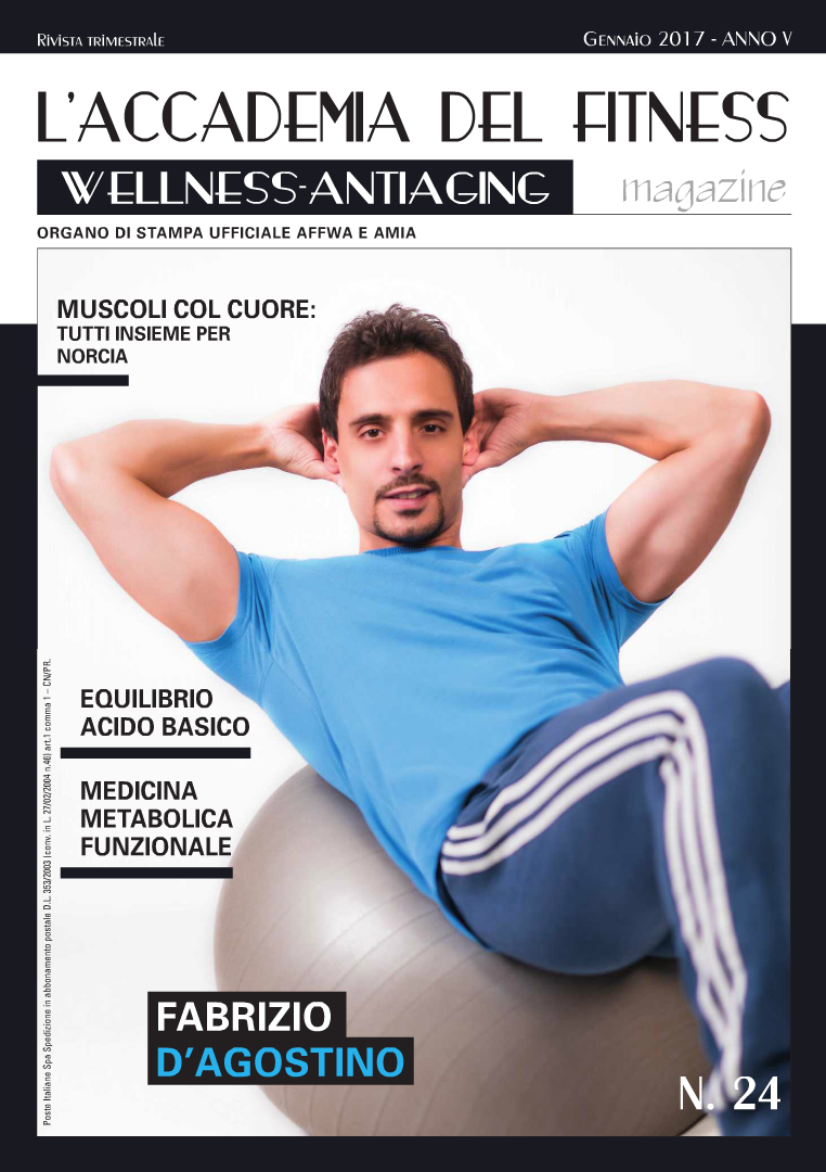 Copertina originale L’Accademia del Fitness, gennaio 2017, con Fabrizio D’Agostino