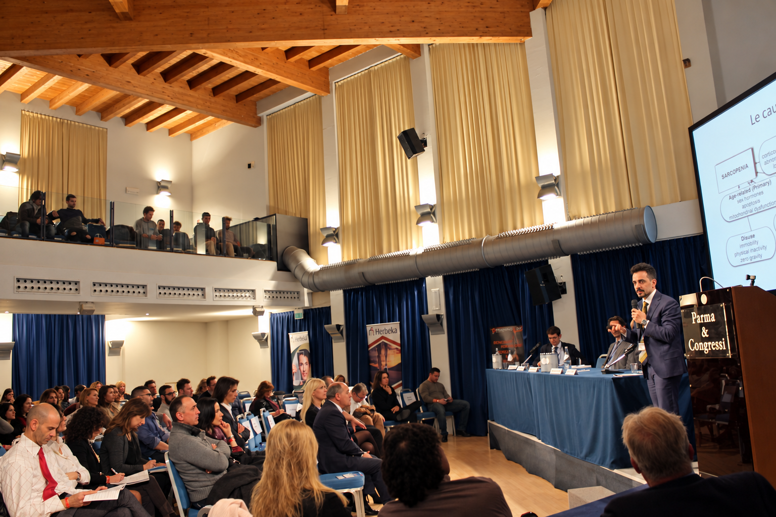 Fabrizio D’Agostino durante un intervento congressuale